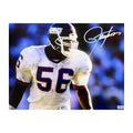 Lawrence Taylor Autographed New York Giants Close Up White Jersey 11x14 Steiner CX product image 1, provided for visual