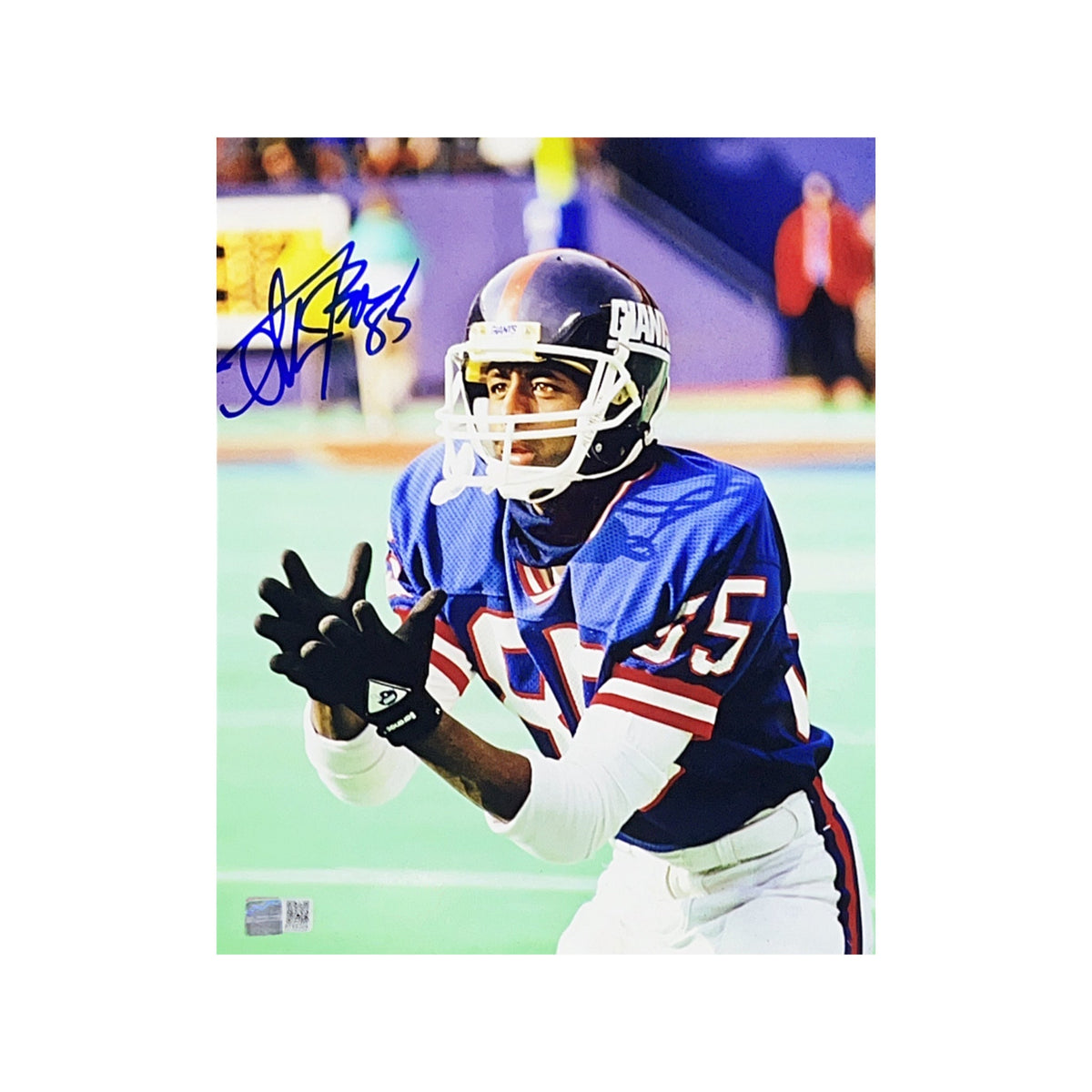 Stephen Baker Autographed New York Giants Catching Pass 8x10 Steiner CX product image 1, provided for visual reference and
