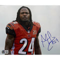 Adam PacMan Jones Cincinnati Bengals Orange Jersey No Helmet Autograph 8x10 Photo Beckett BAS product image 1, provided for