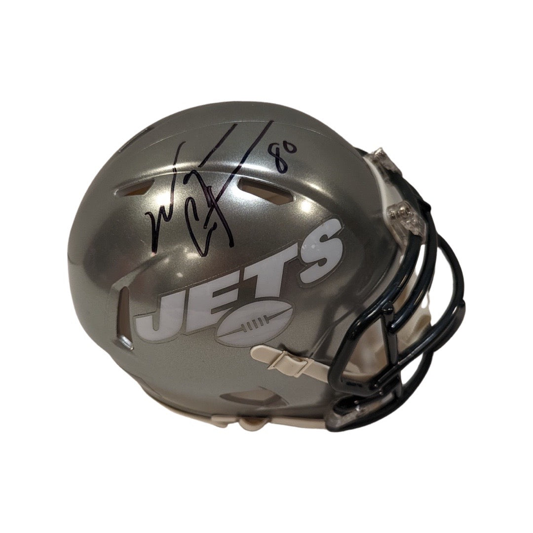 Wayne Chrebet Autographed New York Jets Flash Mini Helmet Steiner CX product image 1, provided for visual reference and