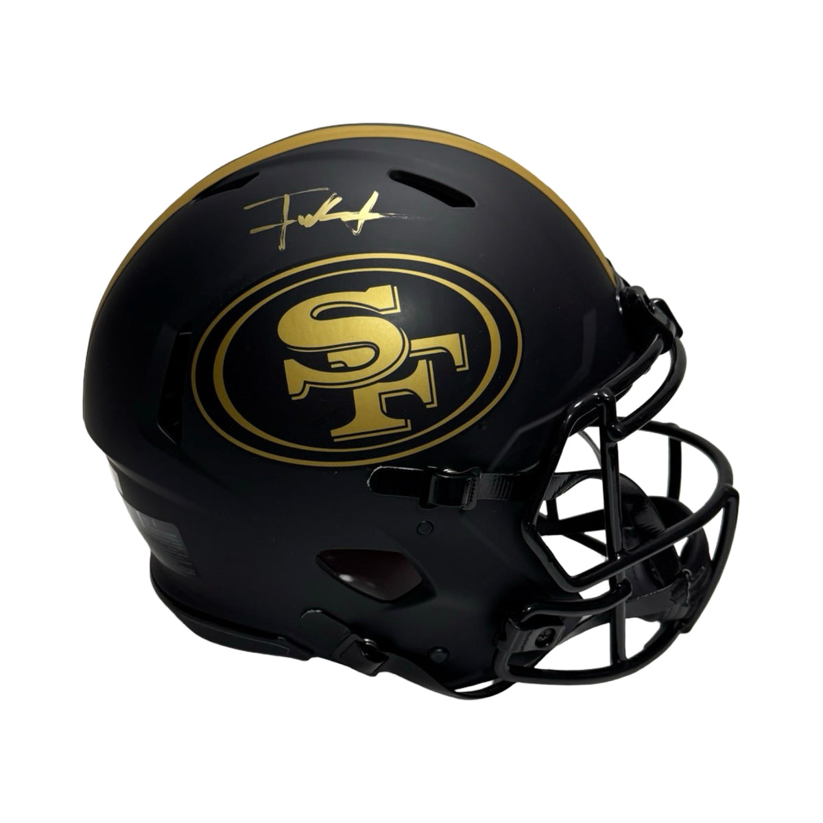 Frank Gore Autographed San Francisco 49ers Eclipse Authentic Helmet Beckett BAS product image 1, provided for visual