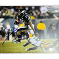 Lesean McCoy Autographed Philadelphia Eagles Green Jersey Stiff Arm 8x10 Beckett BAS product image 1, provided for visual
