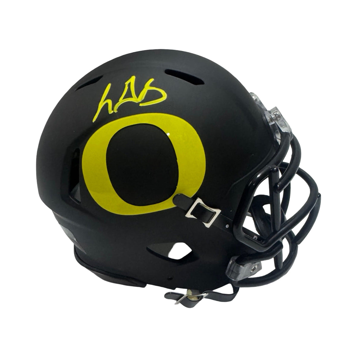 LeGarett Blount Autographed Oregon Ducks Black Mini Helmet JSA product image 1, provided for visual reference and product