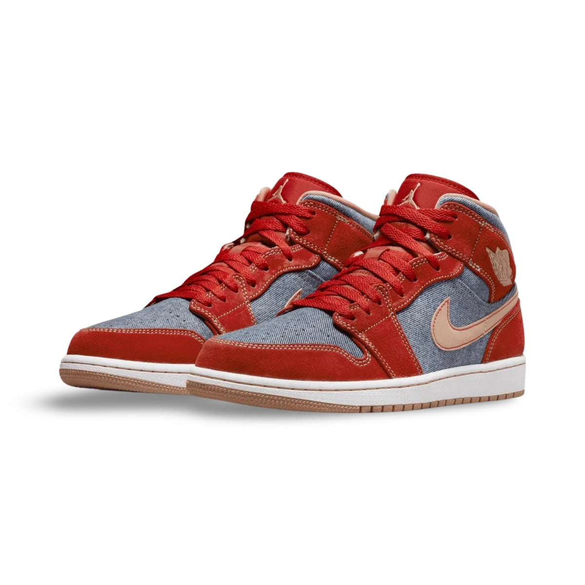 Jordan 1 Mid (PS) Denim Red - 2.5Y product image 1, provided for visual reference and product detail review