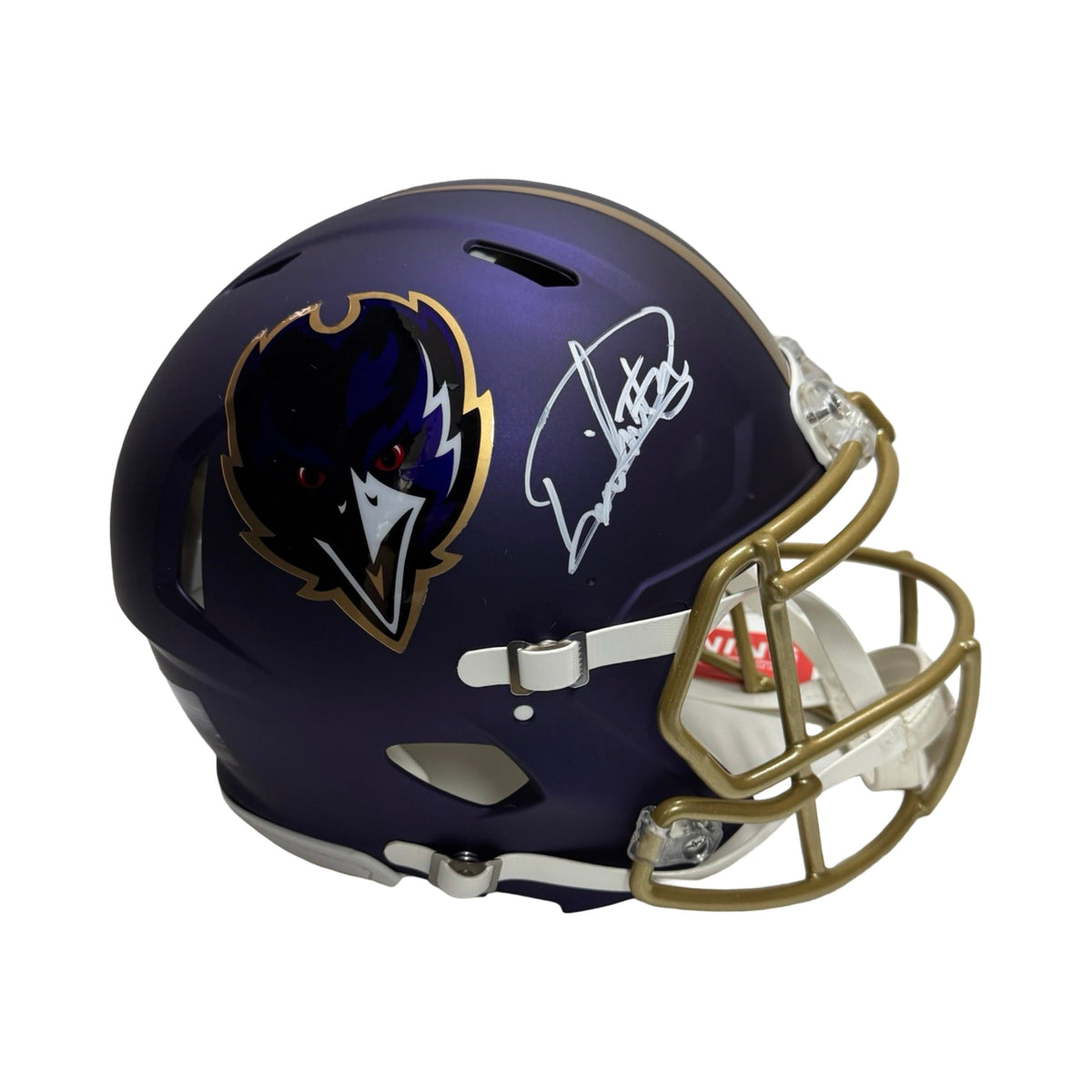 Derrick Henry Autographed Baltimore Ravens Authentic Helmet Beckett product image 1, provided for visual reference and