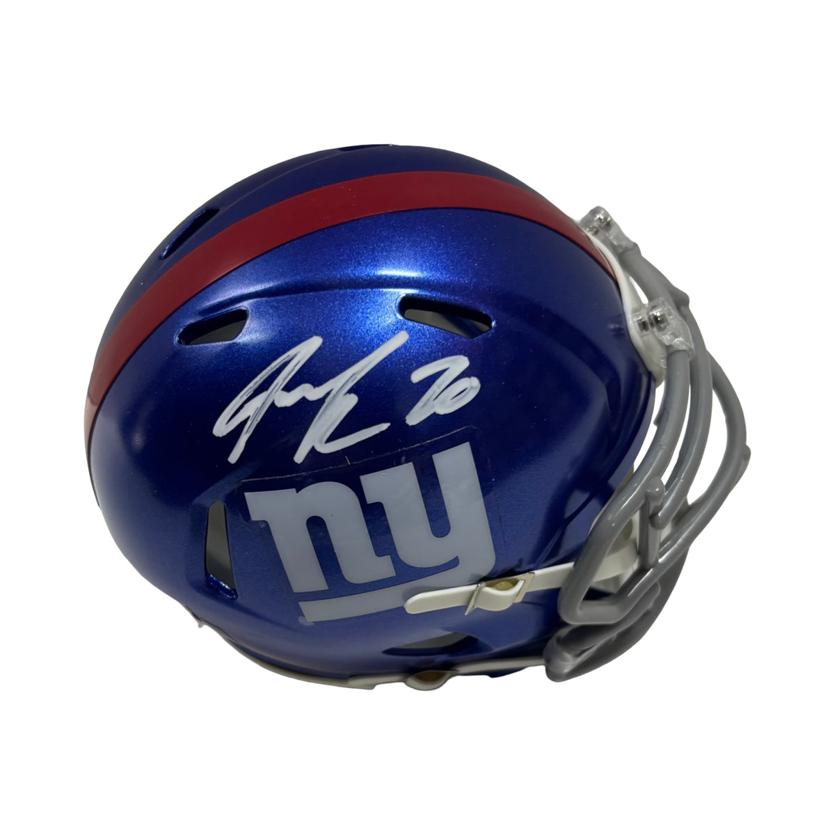 Jeremy Shockey Autographed New York Giants Speed Mini Helmet Beckett BAS product image 1, provided for visual reference and