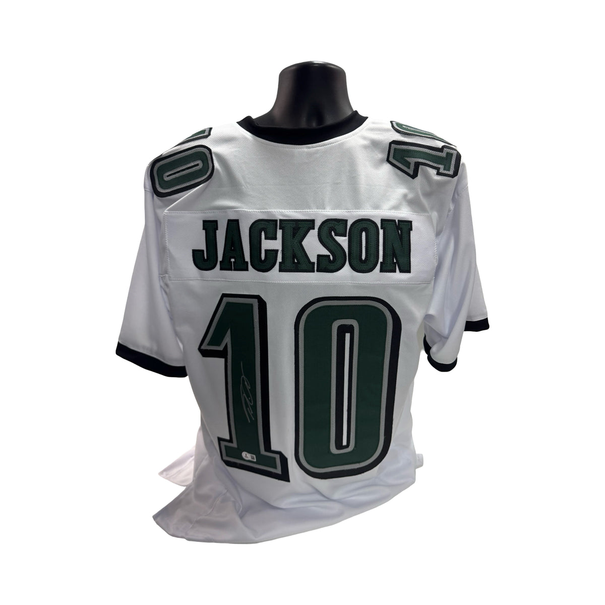 Desean Jackson Autographed Philadelphia Eagles White Jersey Beckett BAS product image 1, provided for visual reference and