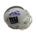 Jeremy Shockey Autographed New York Giants STS White Mini Helmet Beckett BAS product image 1, provided for visual reference