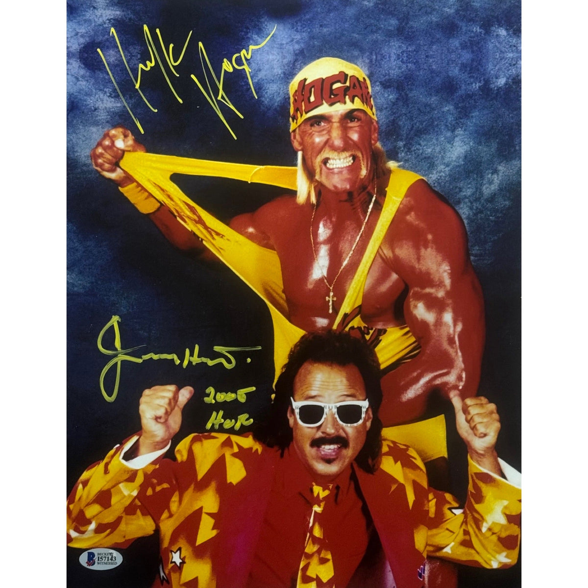 Hulk Hogan And Jimmy Hart Autographed 16x20 Beckett BAS product image 1, provided for visual reference and product detail