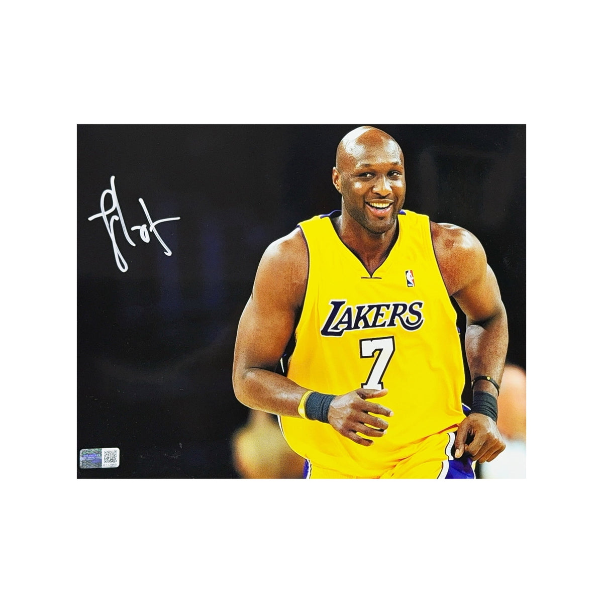 Lamar Odom Autographed Los Angeles Lakers Running 8x10 Steiner CX product image 1, provided for visual reference and product