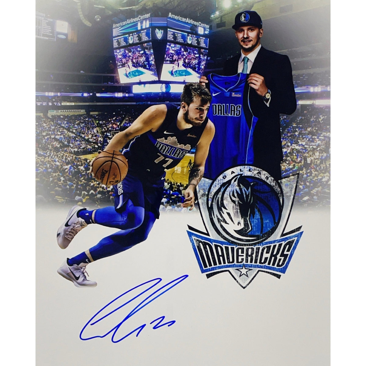 Luka Doncic Dallas Mavericks Autographed 11x14 Photo Signed PSA product image 1, provided for visual reference and product