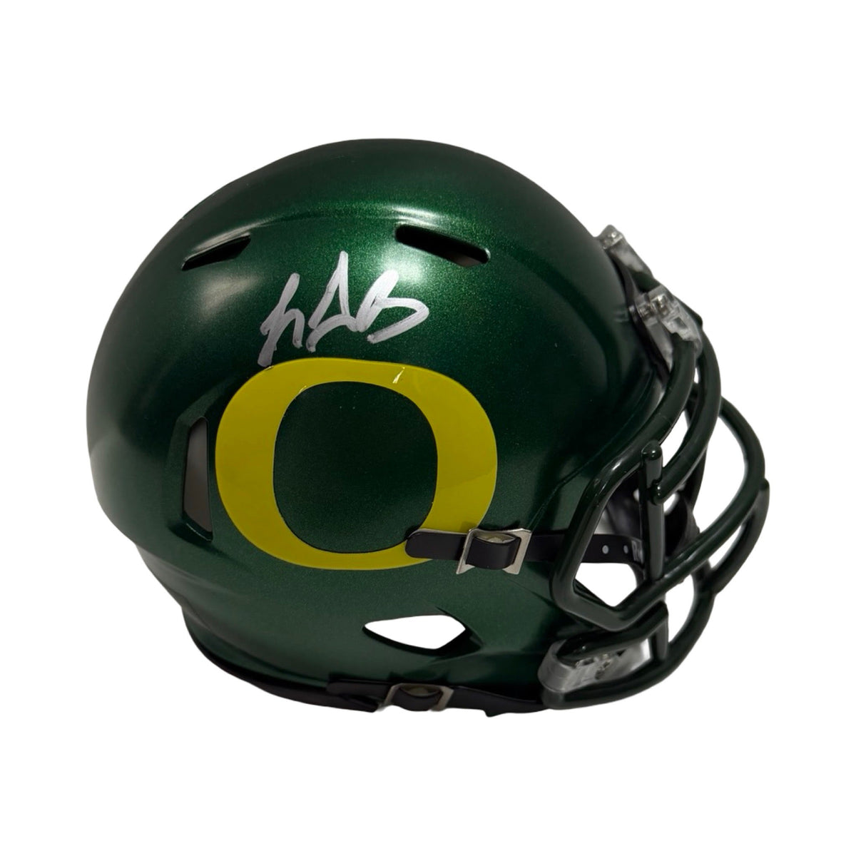 LeGarett Blount Autographed Oregon Ducks Green Mini Helmet JSA product image 1, provided for visual reference and product