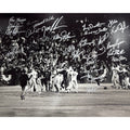 1986 New York Mets Team Autographed Team Celebration B&W 16x20 Horizontal JSA product image 1, provided for visual reference