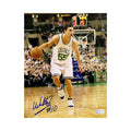 Wally Szczerbiak Autographed Boston Celtics Dribbling 8x10 Steiner CX product image 1, provided for visual reference and