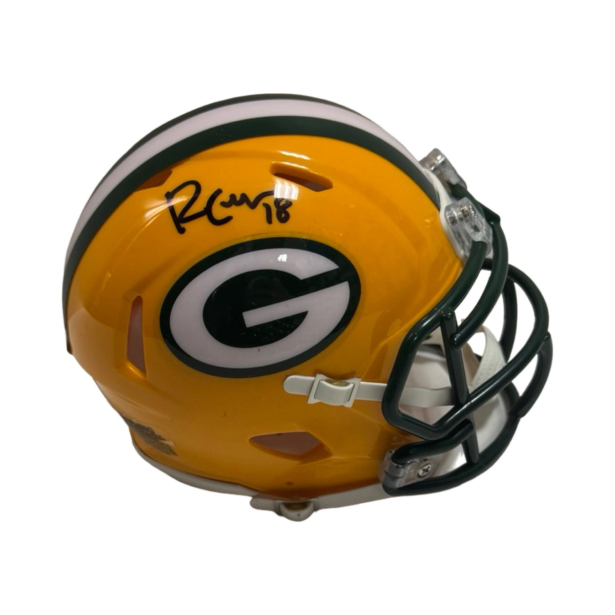 Randall Cobb Autographed Green Bay Packers Mini Helmet JSA product image 1, provided for visual reference and product detail