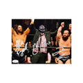 Dark Order John Silver Alex Reynolds Evil Uno Autographed AEW Wrestling 8x10 JSA product image 1, provided for visual