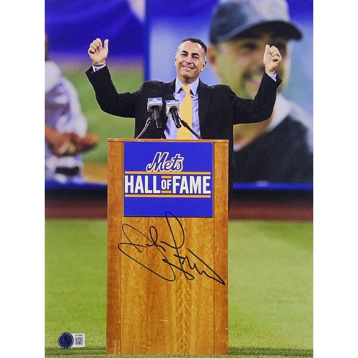 John Franco Autographed New York Mets Signed 11x14 Photo Beckett BAS product image 1, provided for visual reference and