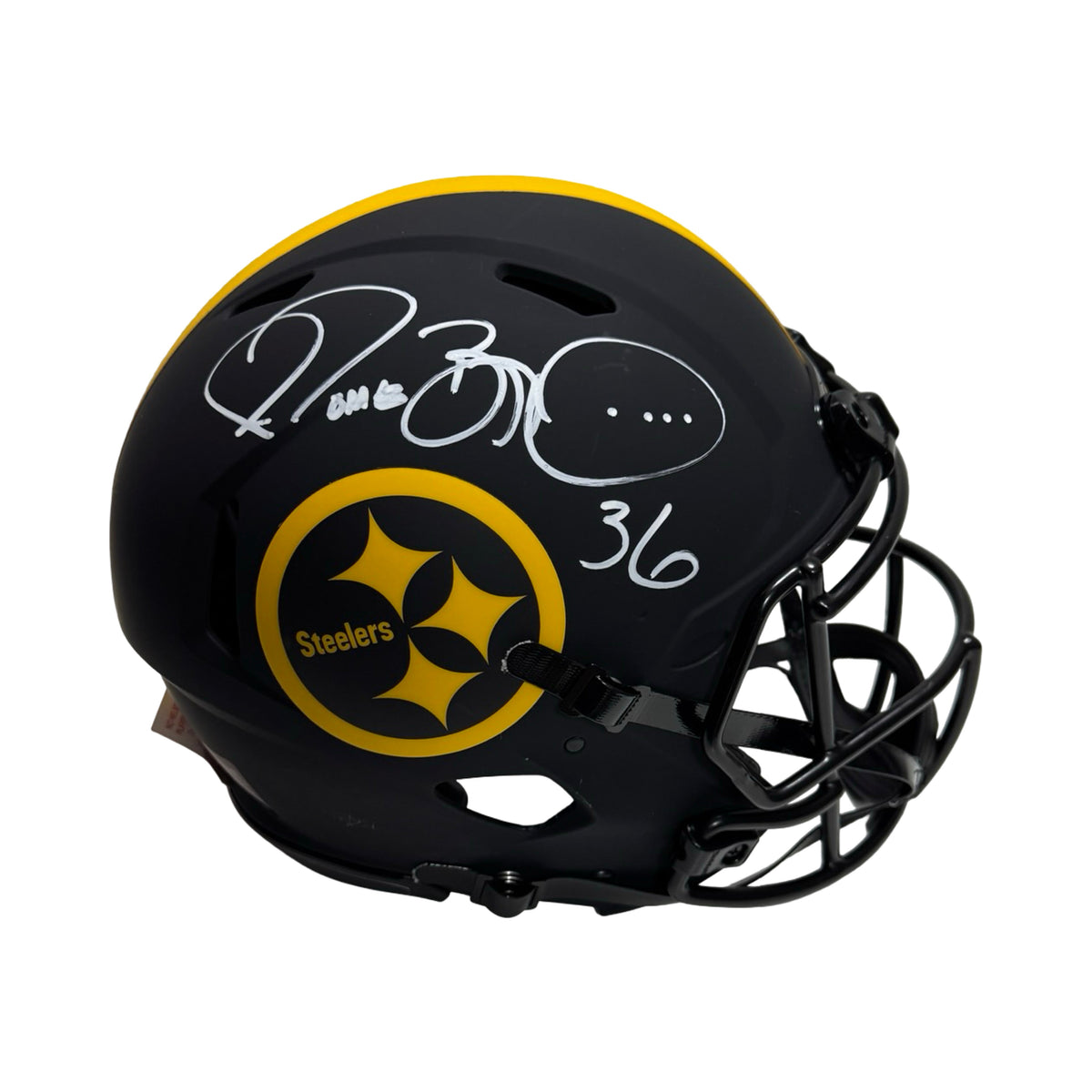 Jerome Bettis Autographed Pittsburgh Steelers Eclipse Authentic Helmet Beckett product image 1, provided for visual