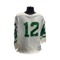 Joe Namath Autographed New York Jets White Long Sleeved Inscribed Jersey JSA product image 1, provided for visual reference