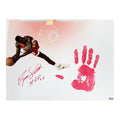 Dominique Wilkins Autographed Atlanta Hawks 16x20 w/ Red Handprint HOF 06 Inscription Steiner CX product image 1, provided