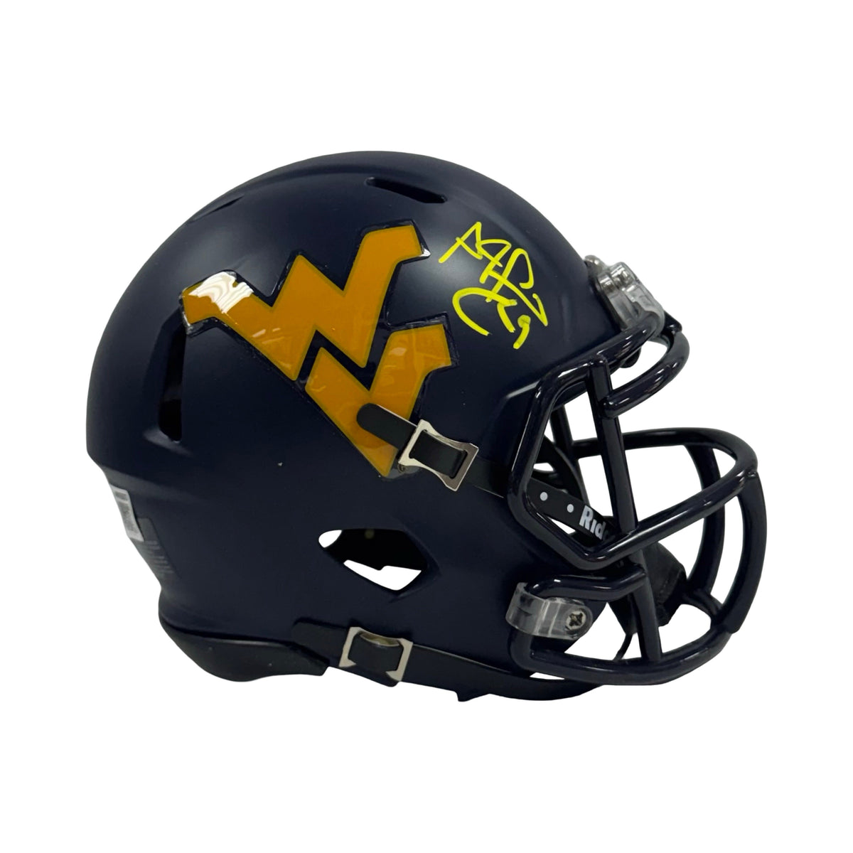 Adam PacMan Jones Autographed West Virginia Mini Helmet Beckett BAS product image 1, provided for visual reference and