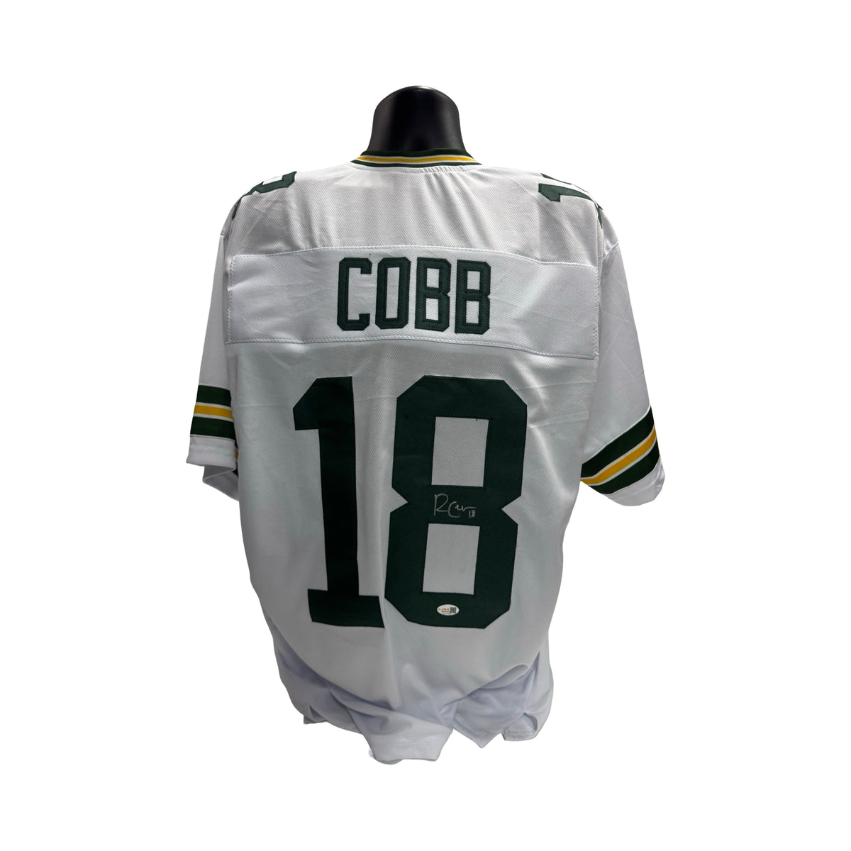 Randall Cobb Green Bay Packers Autographed White Jersey JSA product image 1, provided for visual reference and product
