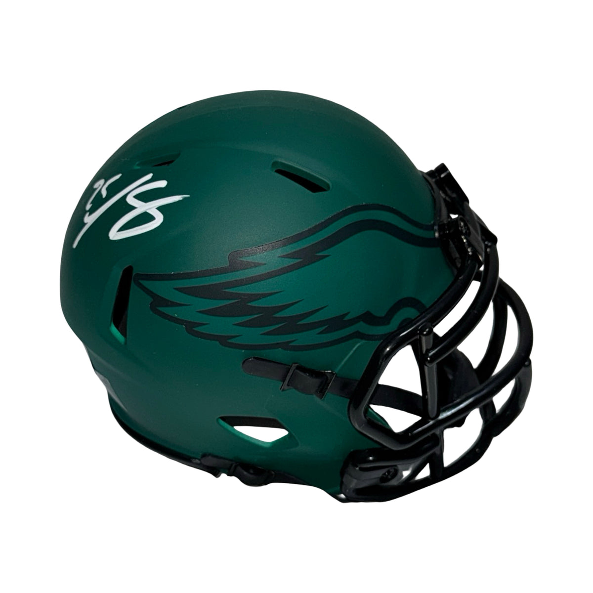 Lesean McCoy Autographed Philadelphia Eagles Rave Mini Helmet Beckett BAS product image 1, provided for visual reference and