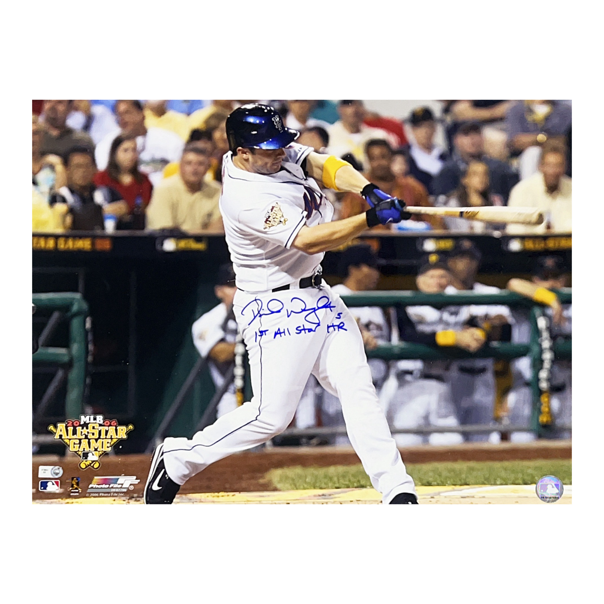 David Wright Autographed New York Mets 16x20 1st All Star HR Inscription MLB - Unframed product image 1, provided for visual