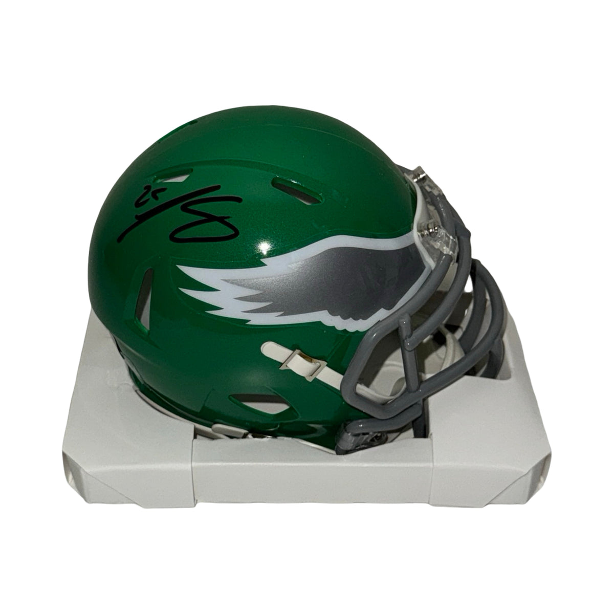 Lesean McCoy Autographed Philadelphia Eagles Throwback Mini Helmet Beckett BAS product image 1, provided for visual