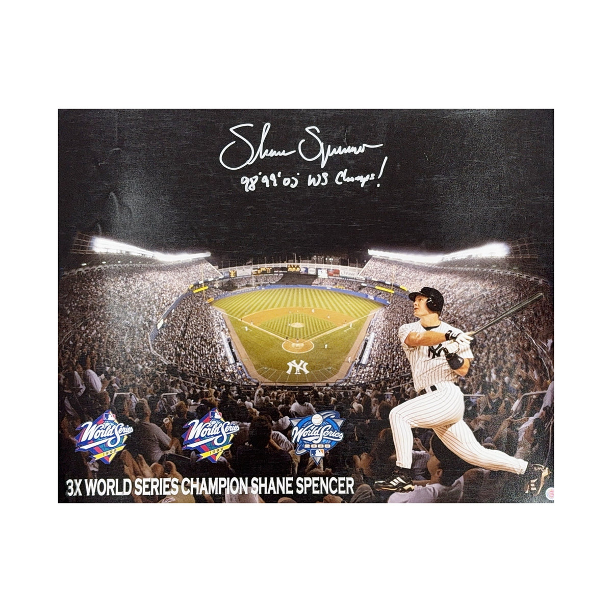 Shane Spencer Edit 16x20 98, 99, 00 WS Champs! Inscription BG product image 1, provided for visual reference and product