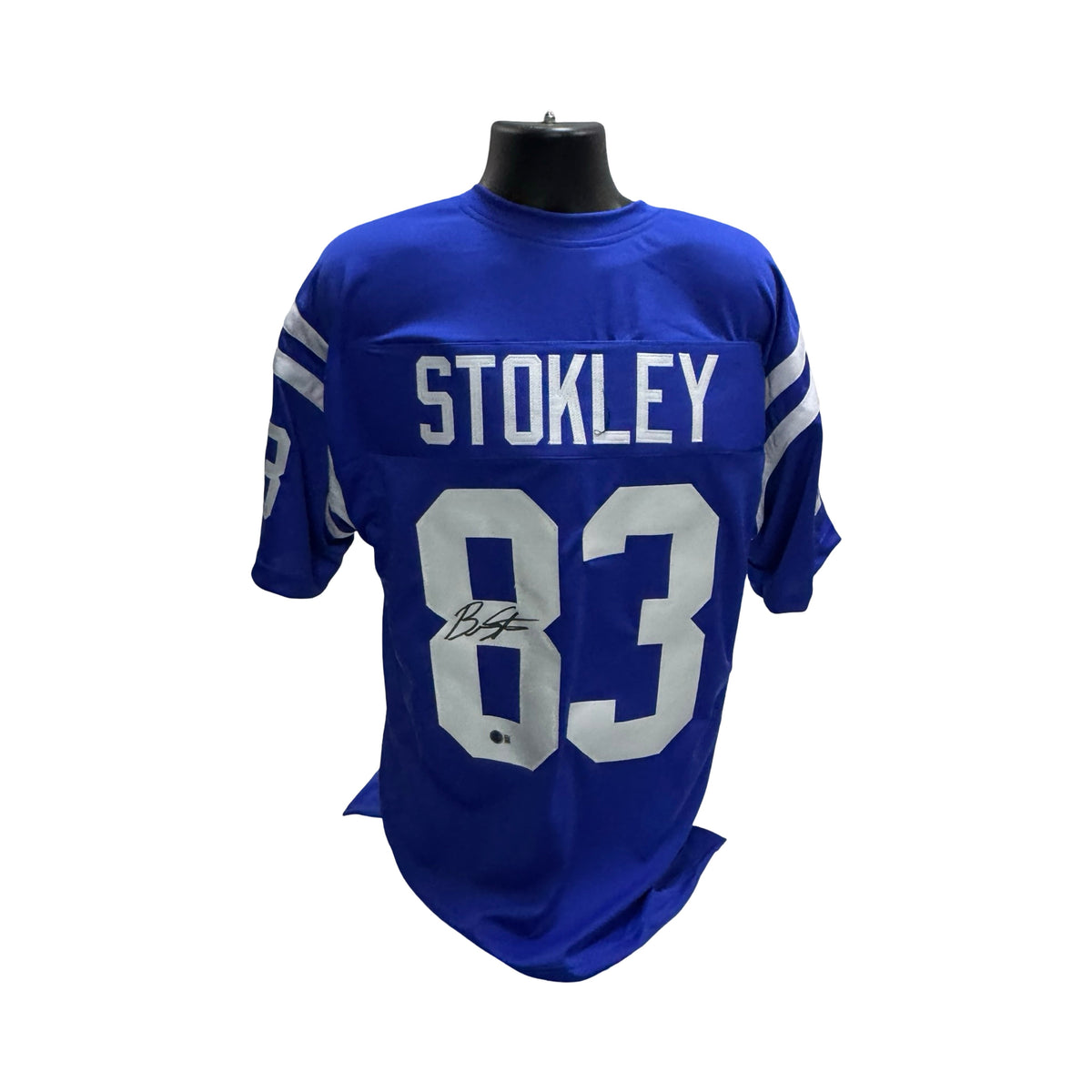 Brandon Stokley Indianapolis Colts Blue Jersey Beckett BAS product image 1, provided for visual reference and product detail