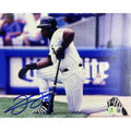 Frank Thomas Chicago White Sox White Jersey Kneeling With Bat 8x10 Beckett BAS product image 1, provided for visual