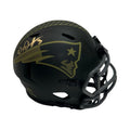 Demario Douglas Autographed New England Patriots Salute to Service Mini Helmet Beckett BAS product image 1, provided for