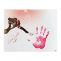 Dominique Wilkins Autographed Atlanta Hawks 16x20 w/ Red Handprint HHF Inscription Steiner CX product image 1, provided for