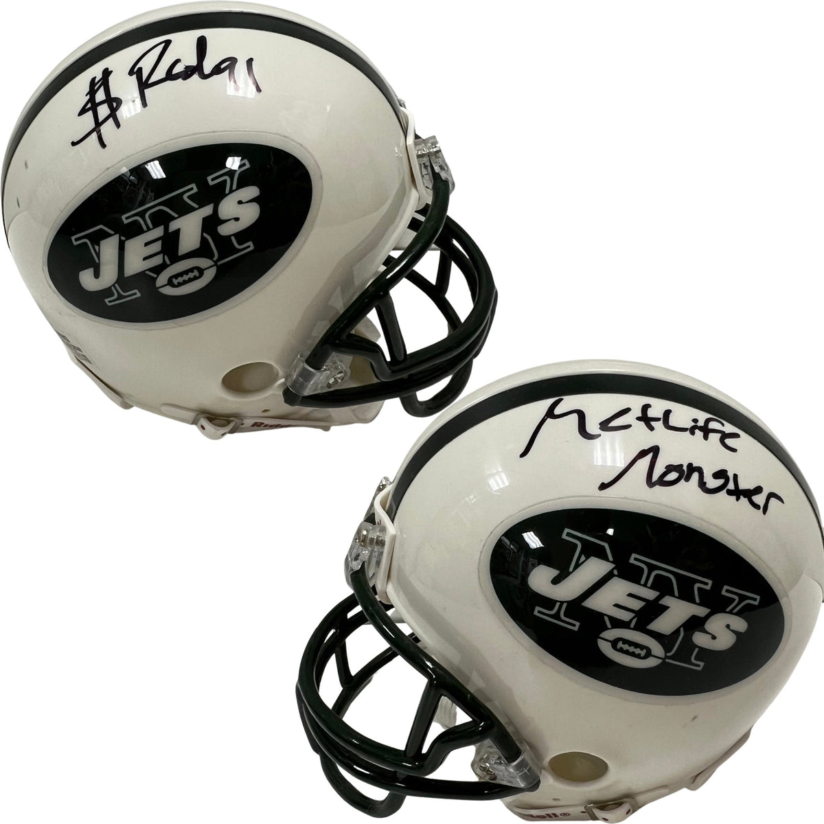 Sheldon Richardson Autographed New York Jets Mini Helmet MetLife Monster Inscription BG product image 1, provided for visual