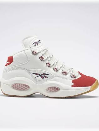 Reebok Question Mid Red Toe - Size 9.5 product image 1, provided for visual reference and product detail review